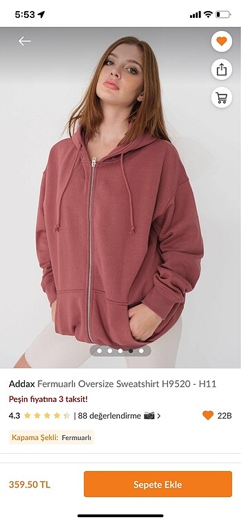 m Beden bordo Renk addax oversize hırka M-L