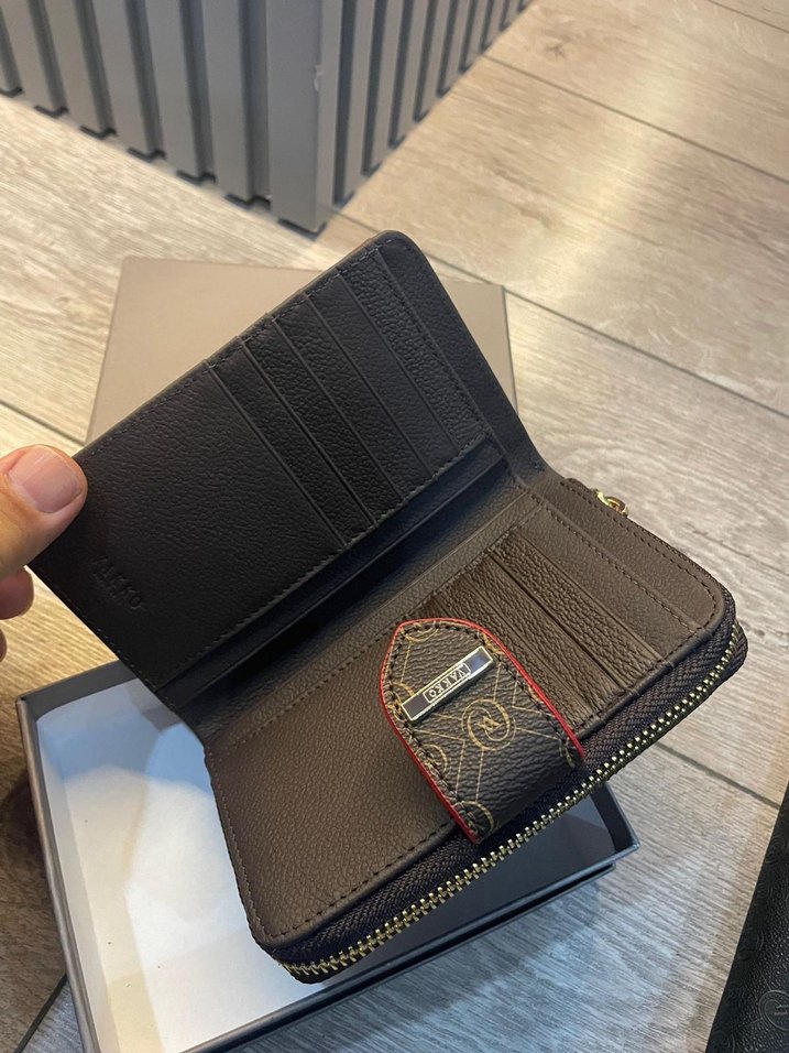 Klasik Zarafet Deri Kadın Cüzdanı Vakko cüzdan - Görsel 3