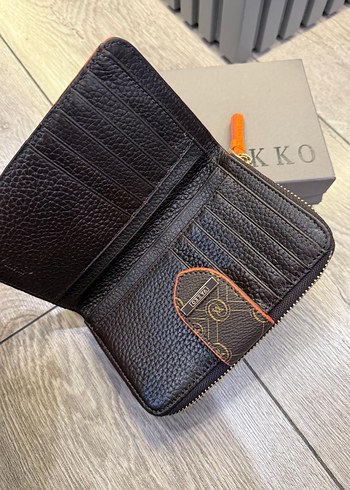 Kahverengi Deri Kadın Cüzdan Vakko cüzdan - Görsel 2