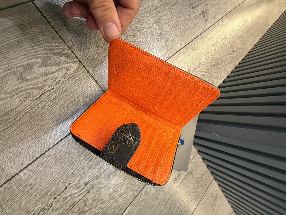 Kahverengi Deri Kadın Cüzdan Vakko cüzdan - Görsel 4