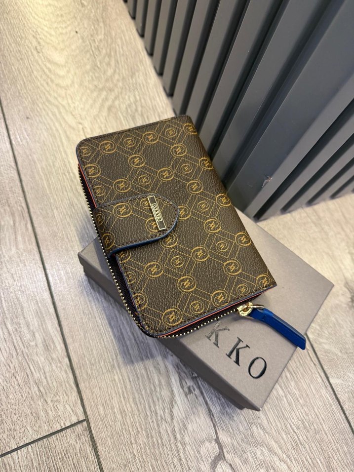 Kahverengi Deri Kadın Cüzdan Vakko cüzdan - Görsel 3