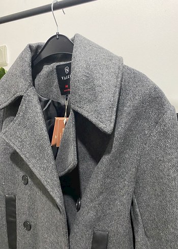 Vakko Gri Kaban Deri Detaylı - Görsel 2