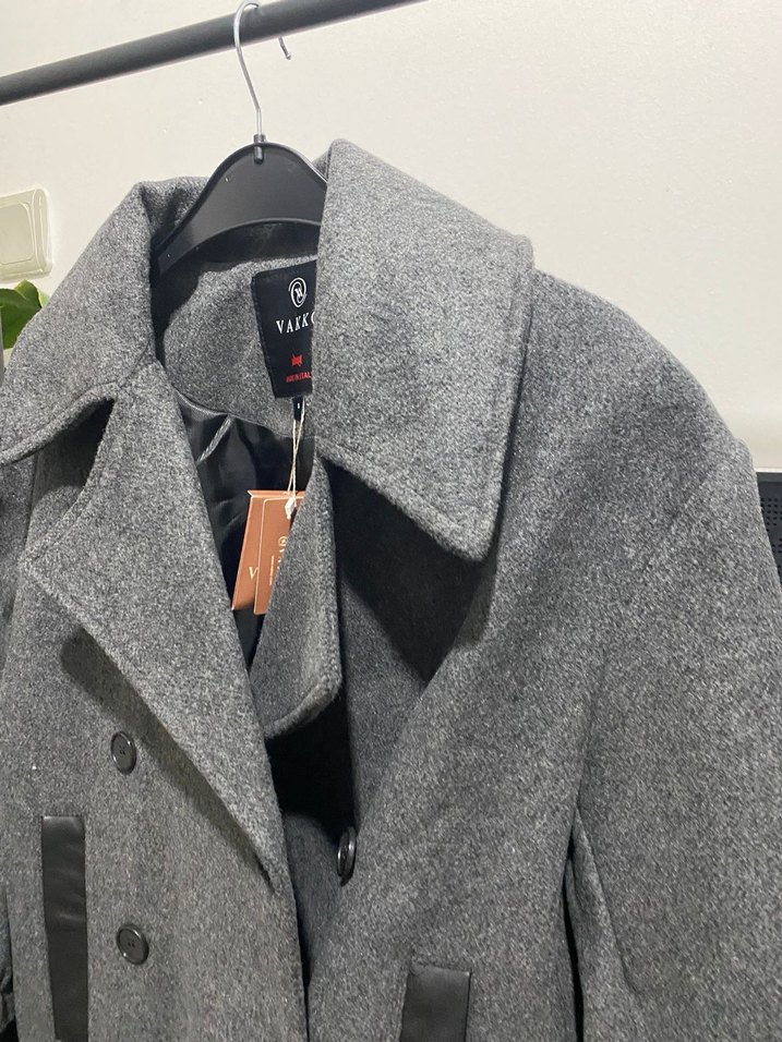 Vakko Gri Kaban Deri Detaylı - Görsel 2