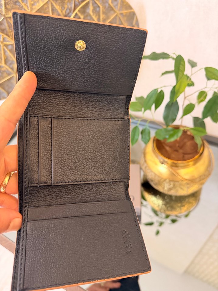 Vakko Siyah Deri Tokalı Cüzdan orjinal Vakko - Görsel 2