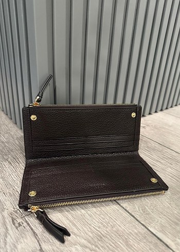 Kahverengi Deri Kadın Cüzdanı Vakko cüzdan - Görsel 3