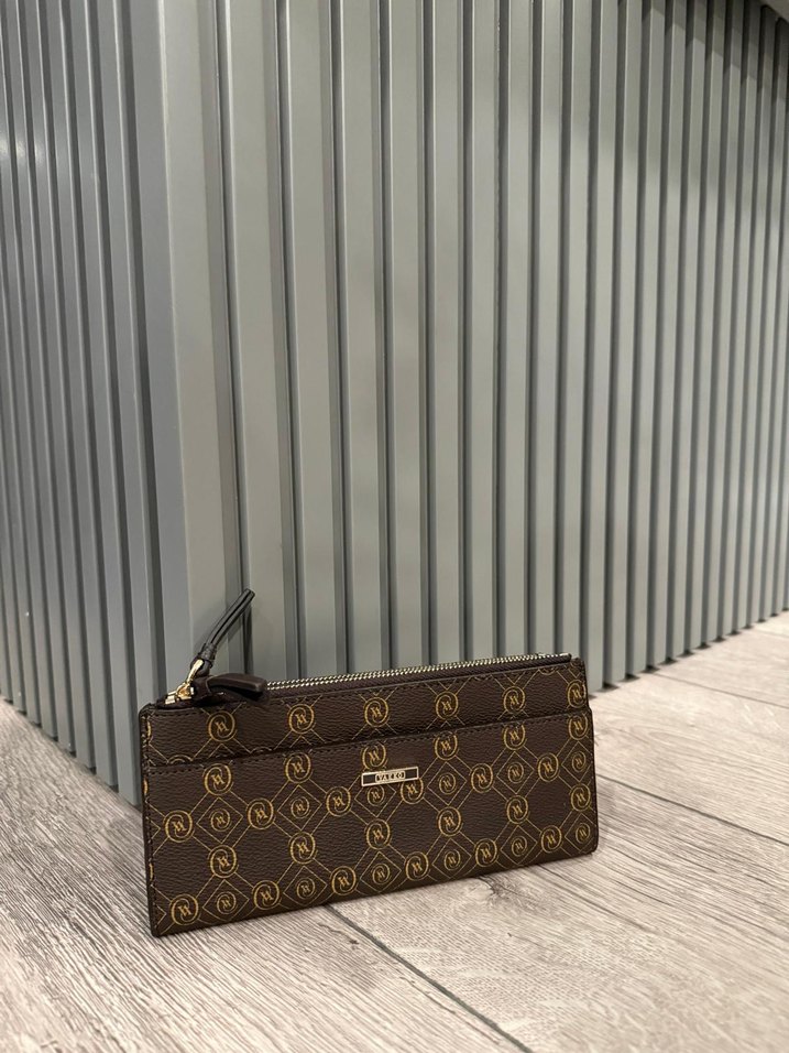 Kahverengi Deri Kadın Cüzdanı Vakko cüzdan - Görsel 2