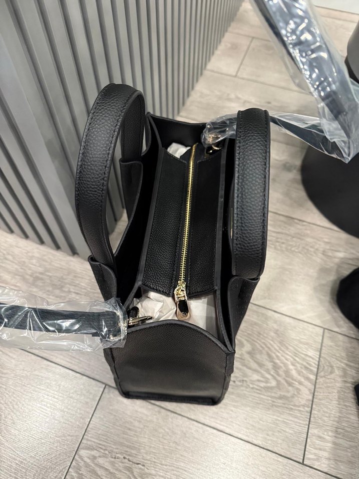 Kahverengi Deri Baskılı Kadın Çanta Vakko çanta - Görsel 4