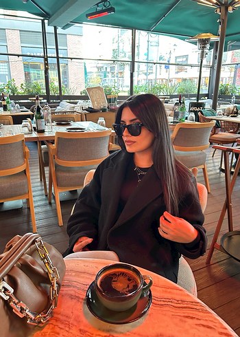 Zincir Detaylı Kahverengi Kadın El Zinciri - Görsel 5