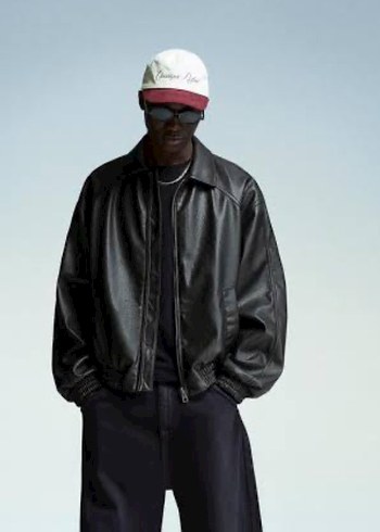 Bershka deri ceket - Görsel 4