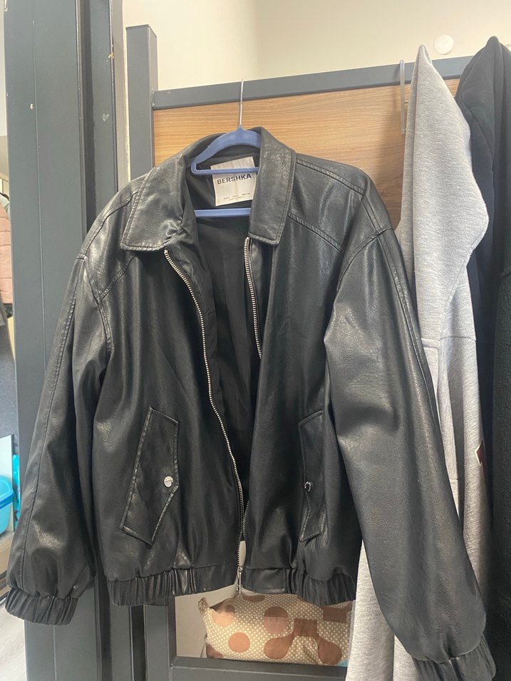 Bershka deri ceket - Görsel 5