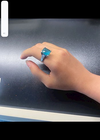 Aquamarin Taşlı 925 Ayar Gümüş Yüzük