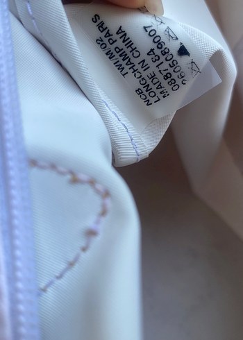 Beden beyaz Renk Orjinal Longchamp M boy