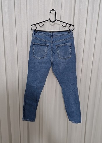 Kadın Mavi Denim Regular Fit Kot Pantolon - Görsel 4