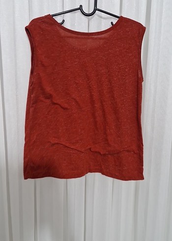 tarçın Bohem Desenli Kolsuz   Bluz - Görsel 2