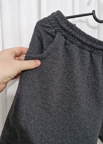 Gri Rahat Kesim kadın Mini Şort - Görsel 4