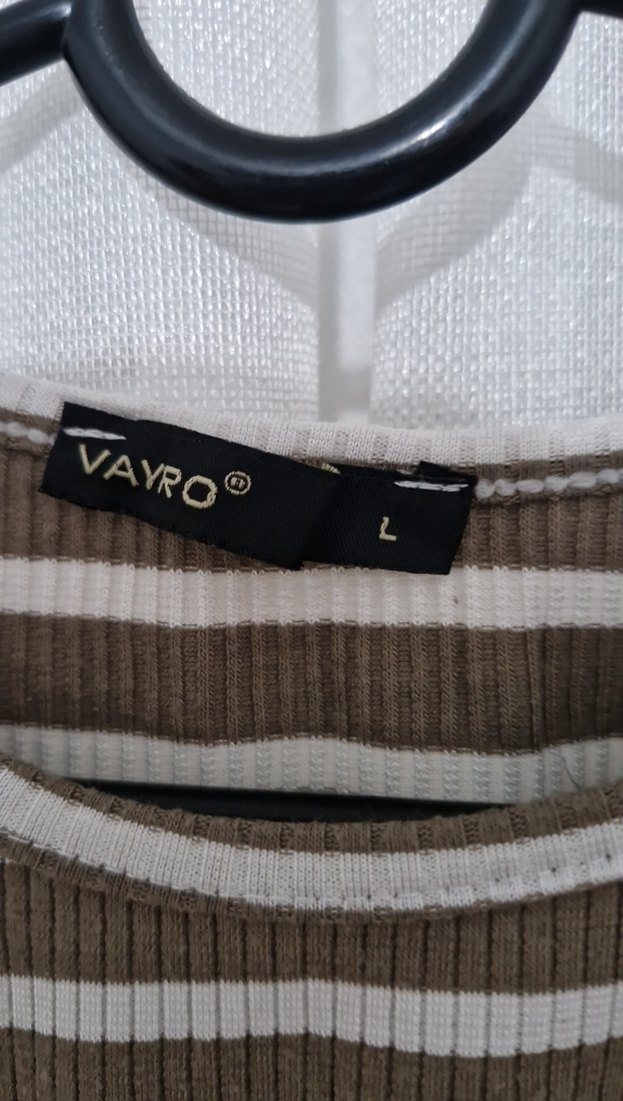 Kahverengi Çizgili Kısa Triko Atlet - Görsel 3