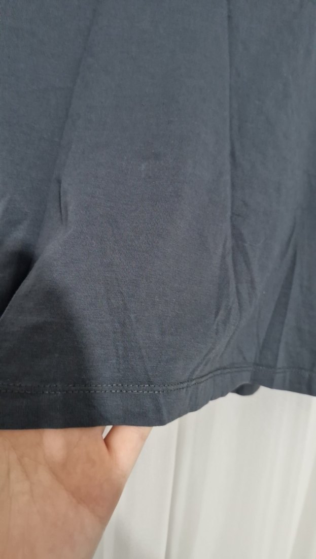 Gri Kısa Kollu Crop Top - Görsel 4