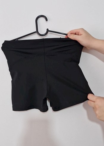 Siyah Mini  Spor Şortu - Görsel 3