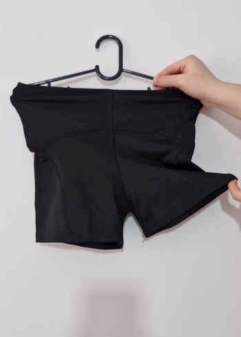 Siyah Mini  Spor Şortu - Görsel 2