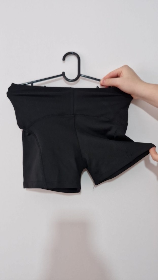 Siyah Mini  Spor Şortu - Görsel 2