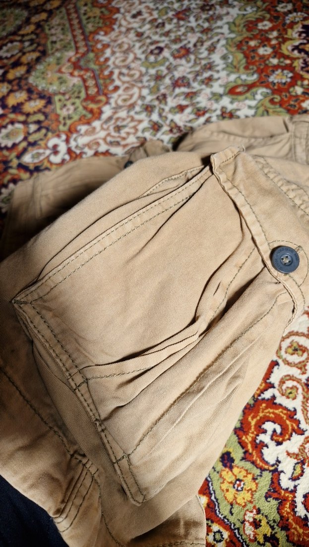 Kemerli Bol Kesim Erkek Kargo Şort vintage - Görsel 2