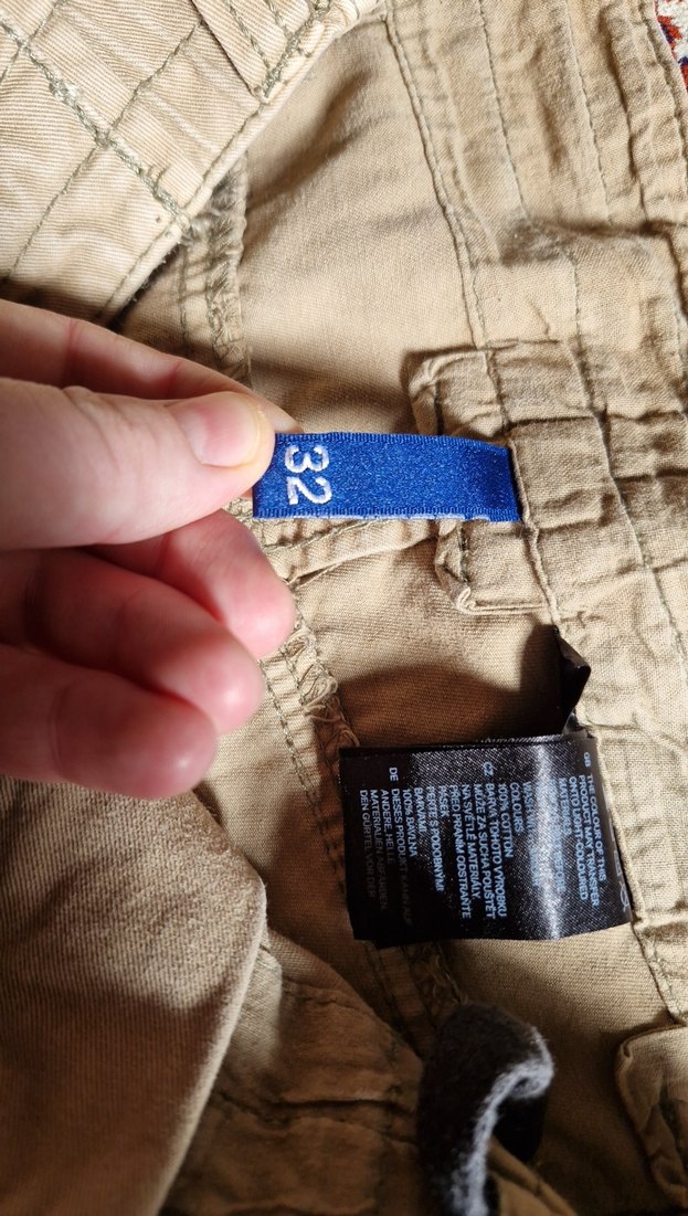 Kemerli Bol Kesim Erkek Kargo Şort vintage - Görsel 5