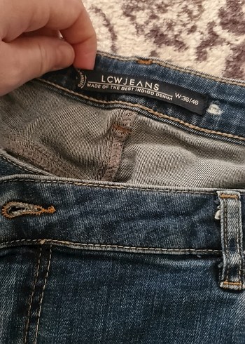 Erkek Lacivert Kot Pantolon - Görsel 5