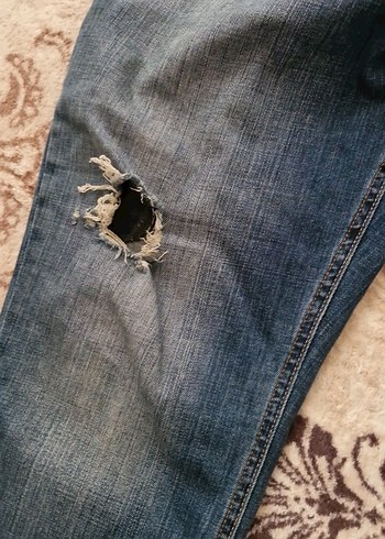 Erkek Lacivert Kot Pantolon - Görsel 3