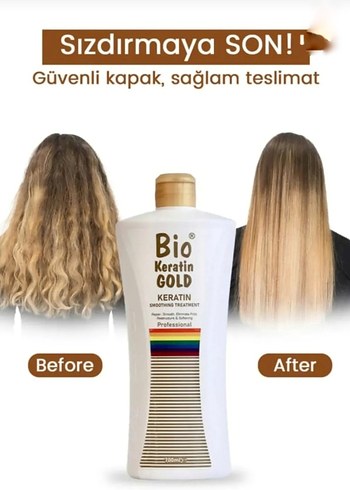 Bio Keratin Gold Saç Düzleştirici Şampuan - Görsel 2