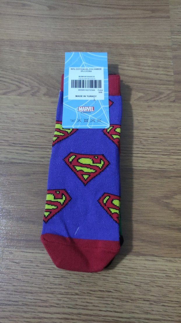 Çocuklar için Çok Renkli Baskılı Çorap Seti - Görsel 2