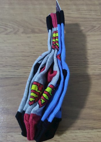 Çocuk Süper Kahraman Desenli 3'lü Çorap Seti - Görsel 3