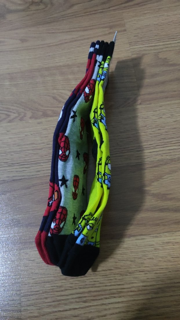 Renkli Baskılı Erkek Çorapları - 3'lü - Görsel 3