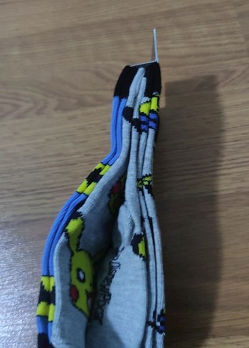 3 Çift Renkli Baskılı Erkek Çorabı - Görsel 3