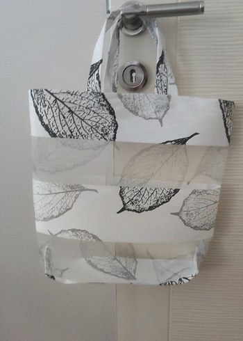 Gri Baskılı Pilili Minimalist Kadın Çanta