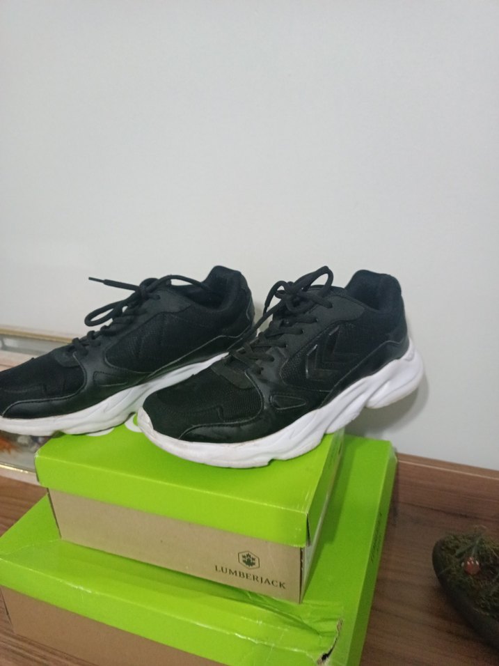 Siyah Bağcıklı 43 numara temiz - Görsel 3