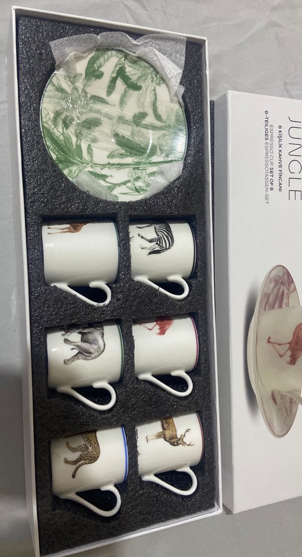 Karcaca Jungle 6 Kişilik Espresso Fincan Takımı - Görsel 2