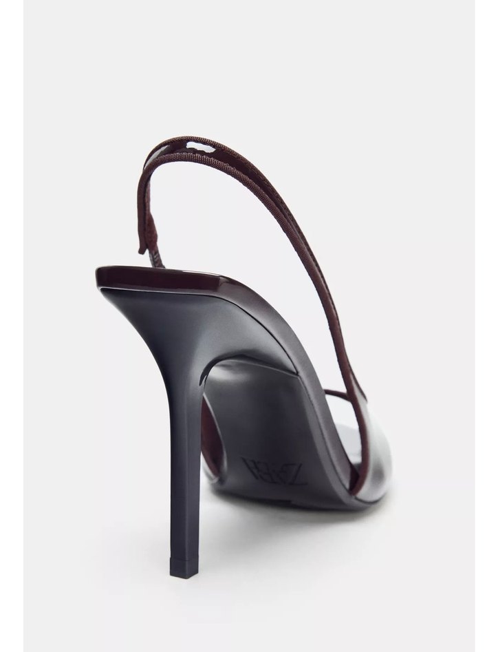 Parlak Rugan Stiletto Kadın Ayakkabı 38 zara - Görsel 2