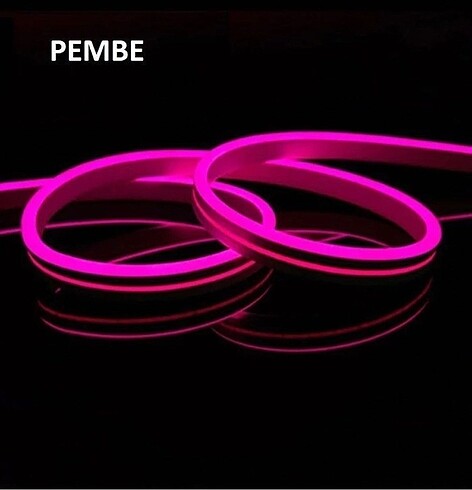  5 metre cata marka Neon Led pembe