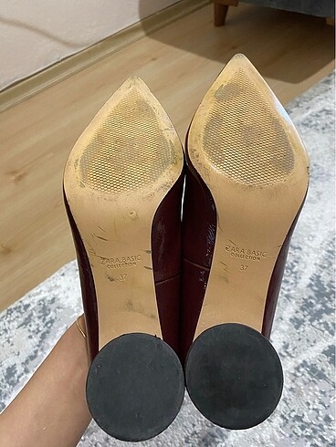37 Beden bordo Renk Zara ayakkabı