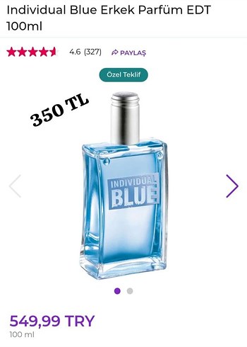Individual Blue Erkek Parfüm EDT 100 ml