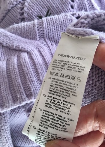 m Beden mor Renk Mor Örgü Kadın Kazak