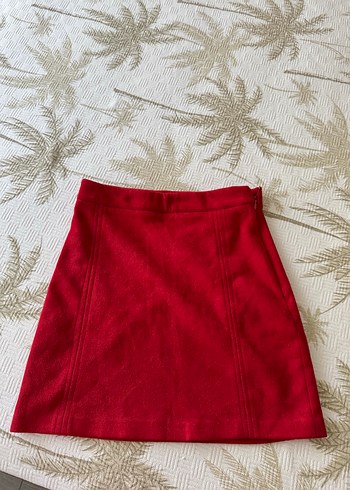 Pull&Bear Kırmızı Mini Etek, Dar Kesim