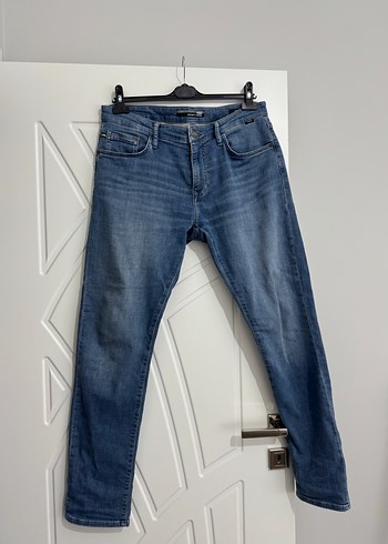 Erkek Mavi Denim Jean