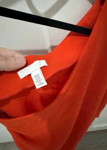 H&M H&M Drapeli Tek Omuz Elbise