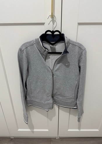 Nike Gri Fermuarlı Kadın Ceket