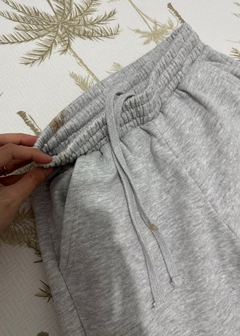 xs Beden Gri Bol Kesim Kadın Eşofman Altı