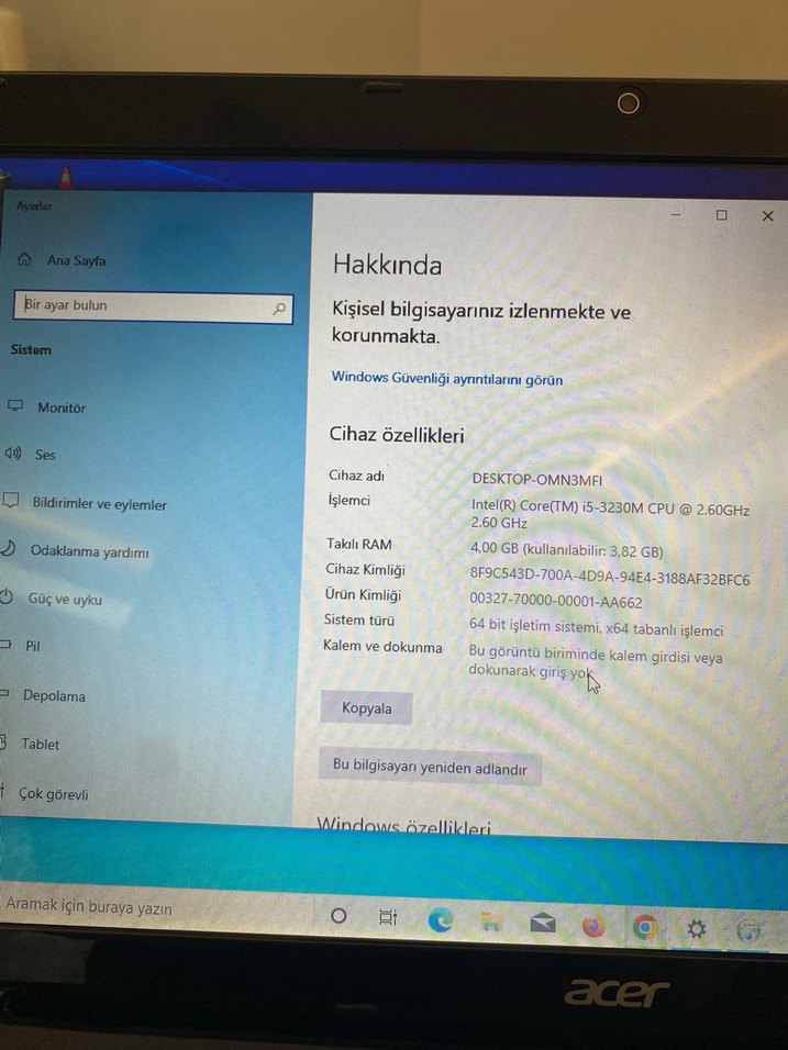 Acer Dizüstü Bilgisayar - Görsel 4