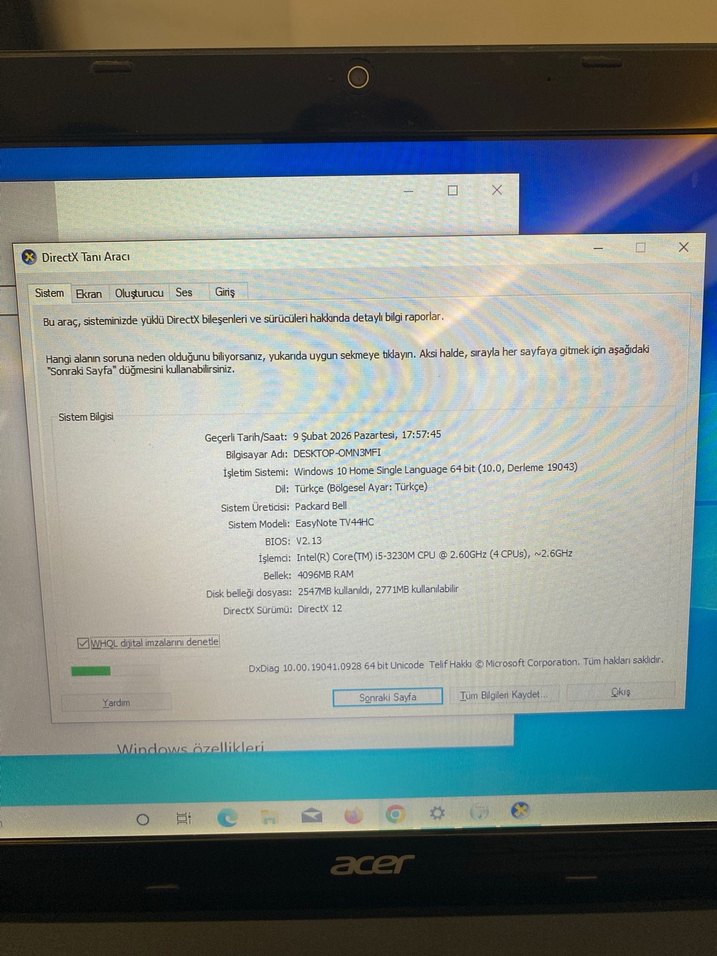 Acer Dizüstü Bilgisayar - Görsel 5