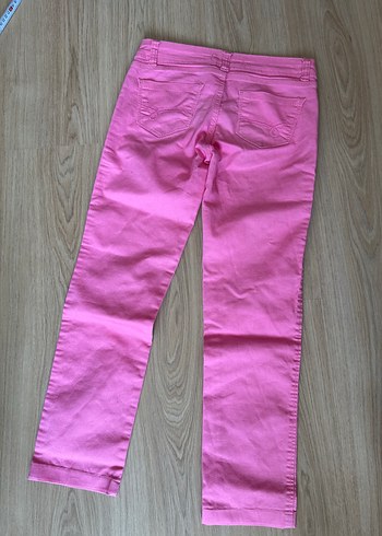 16-17 Yaş Beden pembe Renk Pembe Kadın Kumaş Pantolon