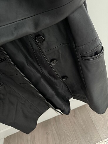 xl Beden siyah Renk Deri ceket